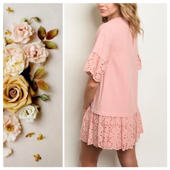Dusty Rose Blush Tunic or Mini Dress - Picture 5 of 5